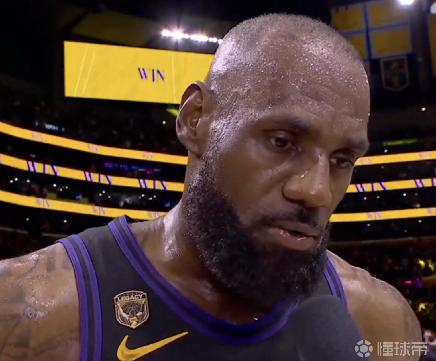  詹姆斯：系列赛要赢四场2-0没有意义，前往客场要做好充分准备